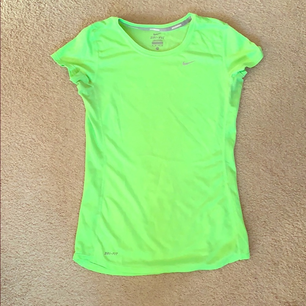 Women’s neon green tee